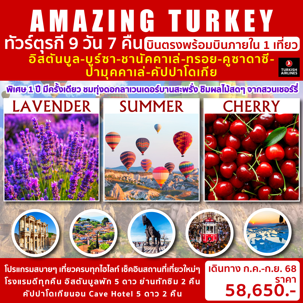 AMAZING TURKEY TULIP 9วัน7คืน